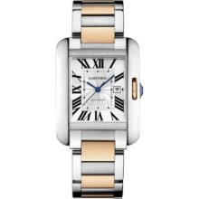 Cartier Tank W5310007 Unisex Stainless Steel Case Automatic Date Watch