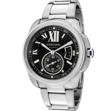 Cartier Watches Men's Calibre De Cartier Automatic Black Dial Stainles