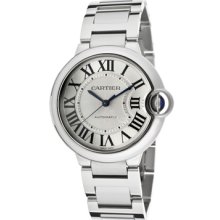 Cartier Watches Women's Ballon Bleu Silver Opaline & Guilloche Dial St
