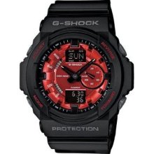 Casio G Shock Analog Digital Red Dial Men's Watch - GA150MF-1A