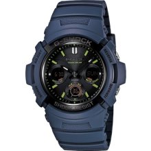 Casio G-shock Awr-m100nv-2a Navy Blue Limited Tough Solar Analog-digital Blue