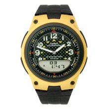 Casio Men's AW80-9BV Black Resin Quartz Watch with Black Dial ...