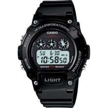 Casio Men's Black Chronograph Alarm LCD Digital Sports Watch - CASIO