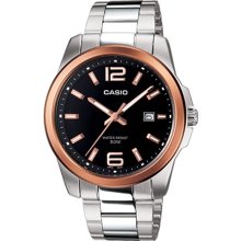 Casio Men's Core MTP1296D-1AV Silver Stainless-Steel Quartz Watch ...
