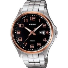 Casio Men's Core MTP1319GD-1AV Silver Stainless-Steel Quartz Watc ...