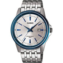 Casio Men's Core MTP1344BD-7A1V Silver Stainless-Steel Quartz Wat ...