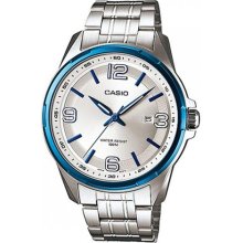 Casio Men's Core MTP1345BD-7AV Silver Stainless-Steel Quartz Watc ...