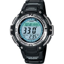 Casio Mens Digital Compass Twin Sensor Sport Watch - Black Black