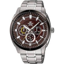 Casio Men's EF327D-5AV Silver Stainless-Steel Quartz Watch with B ...