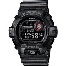 Casio Mens G-Shock Digital Resin Watch - Black Resin Strap - Black Dial - G8900SH-1