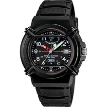 Casio Men's HDA600B-1BV Black Resin Quartz Watch with Black Dial ...