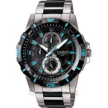 Casio Men's MTD1071D-1A1V Black Stainless-Steel Quartz Watch with