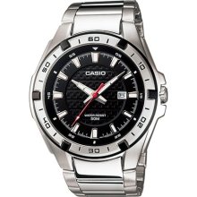 Casio Men's MTP1306D-1AV Silver Stainless-Steel Quartz Watch with ...