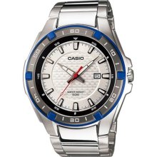 Casio Men's MTP1306D-7AV Silver Stainless-Steel Quartz Watch with