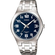 Casio Men's MTP1310D-2BV Silver Stainless-Steel Quartz Watch with ...