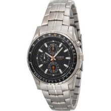 Casio Men's Mtp4500d-1av Slide Rule Bezel Analog Chronograph Aviator Watch