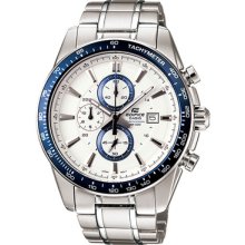 Casio Watch Edifice White Steel Ef-547d-7a2 Stopwatch 7