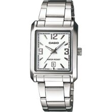 Casio Women's Core LTP1336D-7A Silver Stainless-Steel Quartz Watc ...