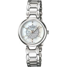 Casio Women's Core LTP1338D-7A Silver Stainless-Steel Quartz Watch with Silver Dial