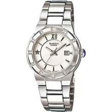 Casio Women's Sheen SHE4500D-7A Silver Stainless-Steel Quartz Wat ...