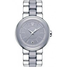 Cerena 0606553 Stainless Steel Smoky Lilac Ceramic Watch