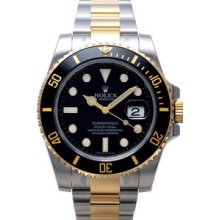 Certified Pre-Owned Rolex Submariner Two-Tone Diving Watch 116613