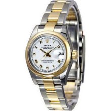 Certified Pre-Owned Rolex Datejust 26mm Two-Tone Ladies Watch 69173