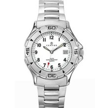 Certus Paris Men's Stainless Steel White Dial Date Watch