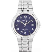Certus Paris Men's Stainless Steel Blue Dial Date Quartz Watch