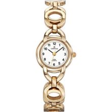 Certus Paris women's gold tone brass white dial watch