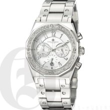 Charles Hubert Stainless Steel Watch - White Dial Chrono 3791 Retail $234.95