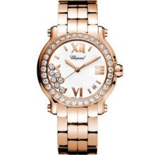 Chopard Happy Sport Round 36mm Rose Gold Watch 277481-5001