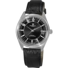 Christina Design London Stainless Steel Gents 6 Diamond Strap Watch