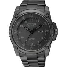 Citizen BJ8075-58E Eco-Drive Black Titanium Case and Bracelet Black