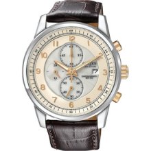 Citizen Ca0331-13a Gents Stainless Steel Case Chronograph Date Watch