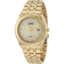 Citizen Eco-Drive Corso Gold Tone Mens Watch BM6842-52P