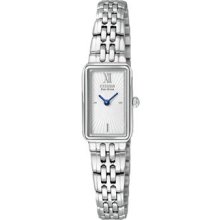 Citizen Eco Drive EG2820-56A Silhouette Ladies' Bracelet White Dial