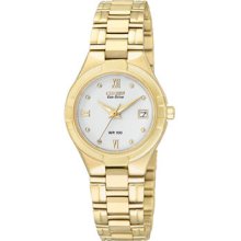 Citizen Eco Drive Elektra Ladies' Bracelet White Dial EW1482-59A