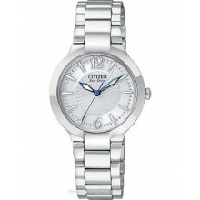 Citizen Eco-Drive Ladies Firenza Watch Gray Dial Stainless EP5980-53A