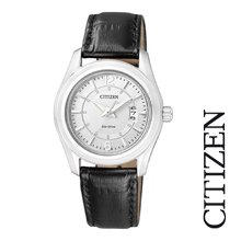 Citizen Eco-drive Ladies Wr 50m Multi-date Elegant Leather Watch Fe1011-03b
