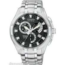 Citizen Eco-drive Perpetual Calendar Chrono Mens Watch Bl8090-51e