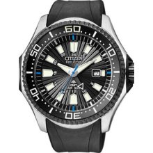 Citizen Eco-Drive Promaster GMT Diver Rubber Men's Watch BJ7065-06E