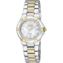 Citizen Eco Drive Riva Ladies Bracelet Mother Of Pearl Dial EW1534-57D