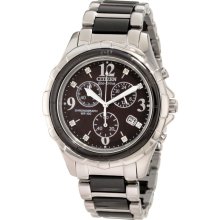Citizen Eco-Drive Two-Tone Chronograph Women's Watch FB1241-53E