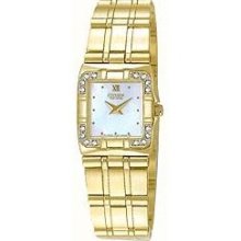 Citizen EW8222-51D Mother of Pearl Dial Gold Tone Strap Ladies' Watch