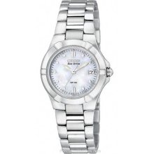 Citizen Ladies Riva Sport Watch Stainless Steel Mother of EW1530-58D