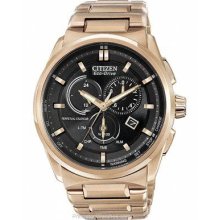 Citizen Mens Eco-drive Perpetual Chrono Rose Gold-tone Bl5483-55e