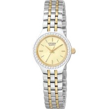 Citizen Quartz Ladies Two Tone Stainless Steel Watch