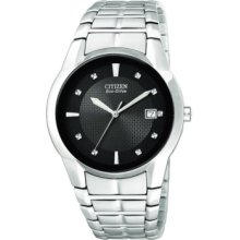 Citizen Watch, Mens Eco-Drive Stainless Steel Bracelet 37mm BM6670-56E