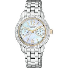 Citizen Women's Eco-Drive Silhouette Crystal Stainless Steel Watch